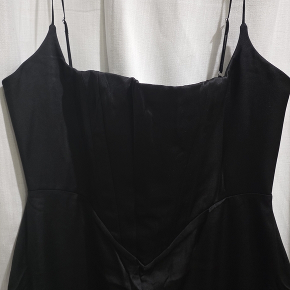 House Of CB Olivette black satin corset maxi dress XL - Picture 6 of 9